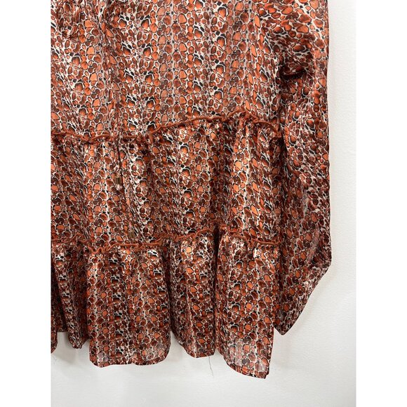 Molly Bracken XS Floral Boho Peasant Blouse Fall Cottagecore Top - Picture 5 of 14